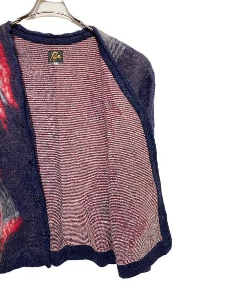 Needles（ニードルズ）Needles (ニードルズ) Mohair Cardigan - Papillon グレー×ネイビー サイズ:Lの古着・服飾アイテム
