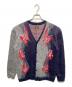 Needles（ニードルズ）の古着「Mohair Cardigan - Papillon」｜グレー×ネイビー