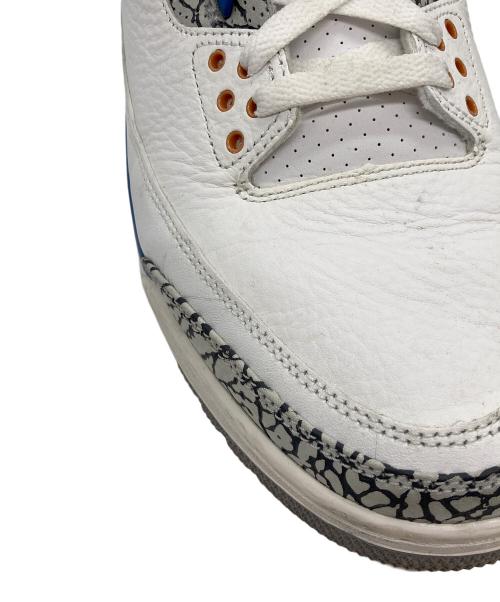 NIKE（ナイキ）NIKE (ナイキ) AIR JORDAN 3 RETRO ミッドカットスニーカー ホワイト×ブルー サイズ:29cmの古着・服飾アイテム