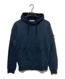 STONE ISLAND（ストーンアイランド）の古着「ガーメントダイコットンプルオーバースウェットフーディー」｜ネイビー