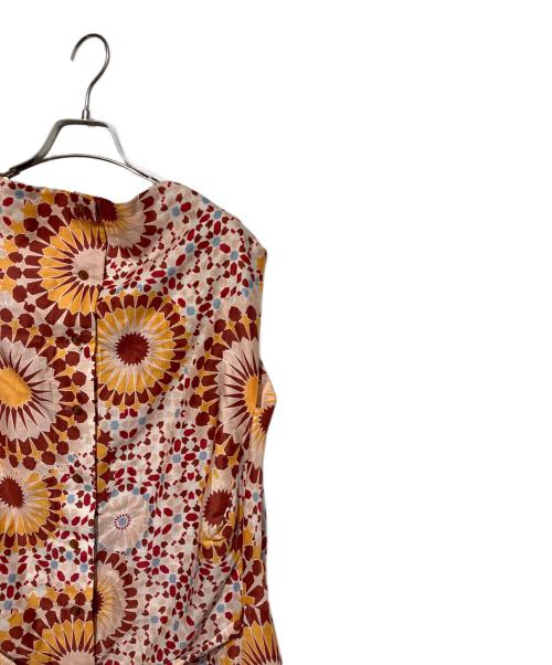 Vivienne Westwood RED LABE（ヴィヴィアンウエストウッドレッドレーベル）Vivienne Westwood RED LABE (ヴィヴィアンウエストウッドレッドレーベル) 幾何学花柄 チュニックワンピース オレンジ×レッド サイズ:2の古着・服飾アイテム