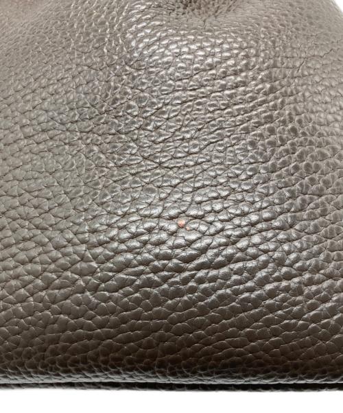 HENDER SCHEME（エンダースキーマ）HENDER SCHEME (エンダースキーマ) Zacc 巾着レザーバッグ ブラウンの古着・服飾アイテム