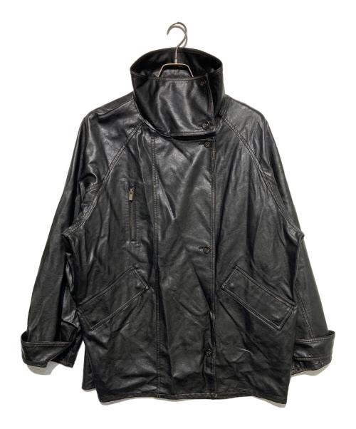 Ameri（アメリ）AMERI (アメリ) USED LIKE SYNTHETIC LEATHER JACKET ジャケット ブラック サイズ:Sの古着・服飾アイテム