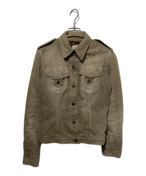 DOLCE & GABBANA（ドルチェ＆ガッバーナ）DOLCE & GABBANA (ドルチェ＆ガッバーナ) ミリタリーデニムジャケット ベージュ サイズ:40の古着・服飾アイテム