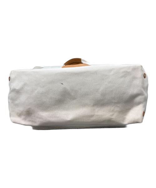 HENDER SCHEME（エンダースキーマ）Hender Scheme (エンダースキーマ) campus bag big トートバッグ ホワイト×ブラウンの古着・服飾アイテム