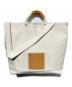 Hender Scheme（エンダースキーマ）の古着「campus bag big トートバッグ」｜ホワイト×ブラウン