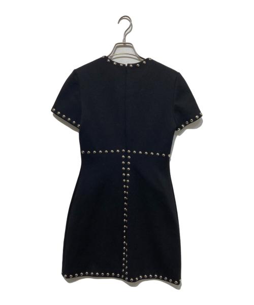 Saint Laurent Paris（サンローランパリ）Saint Laurent Paris (サンローランパリ) ラウンドスタッズワンピース ブラック サイズ:Mの古着・服飾アイテム