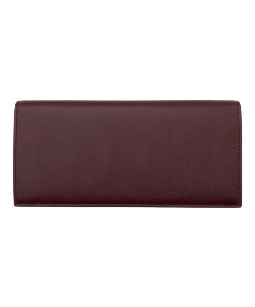 Cartier（カルティエ）Cartier (カルティエ) マスト ドゥ 札入れ ワインレッドの古着・服飾アイテム
