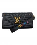 LOUIS VUITTONルイ ヴィトン）の古着「ニューウェーブ ロング ウォレット」｜ブラック