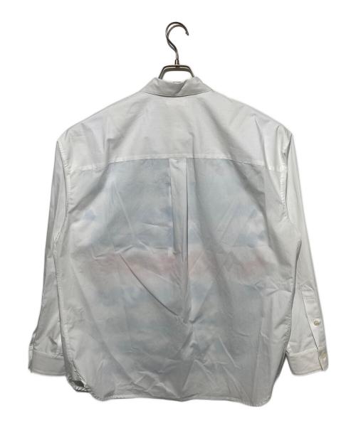 HERALBONY（ヘラルボニー）HERALBONY (ヘラルボニー) レギュラーカラーシャツ「blue brush-mm2025」 ホワイト サイズ:Lの古着・服飾アイテム