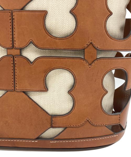 TORY BURCH（トリーバーチ）TORY BURCH (トリーバーチ) エラ カットアウトトートバッグ ブラウンの古着・服飾アイテム