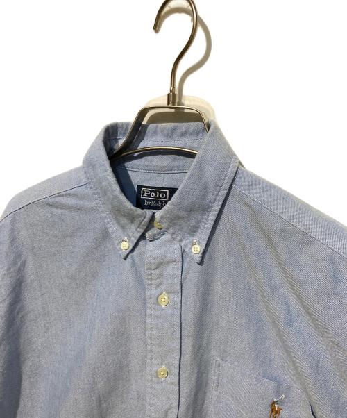 POLO RALPH LAUREN（ポロ・ラルフローレン）POLO RALPH LAUREN (ポロ・ラルフローレン) ビッグフィットオックスフォードシャツ ブルー サイズ:Sの古着・服飾アイテム