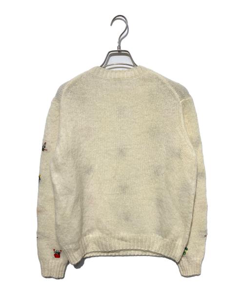 LOEWE（ロエベ）LOEWE (ロエベ) embroidered wool sweater/エンブロイダリー プルオーバー ベージュ サイズ:ＸＳの古着・服飾アイテム