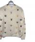 中古・古着 LOEWE (ロエベ) embroidered wool sweater/エンブロイダリー プルオーバー ベージュ サイズ:ＸＳ：60000円