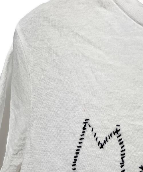 MARNI（マルニ）MARNI (マルニ) ロゴ刺繍クロップドTシャツ ホワイト サイズ:Kids 12の古着・服飾アイテム