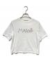 MARNI（マルニ）の古着「ロゴ刺繍クロップドTシャツ」｜ホワイト
