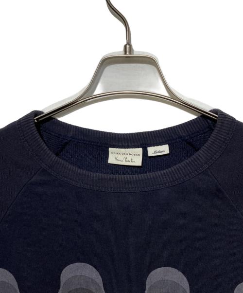 DRIES VAN NOTEN（ドリスヴァンノッテン）DRIES VAN NOTEN (ドリスヴァンノッテン) クルーネックスウェット ブラック サイズ:Mの古着・服飾アイテム