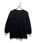 MM6 Maison Margiela (エムエムシックスメゾンマルジェラ) フェイクレイヤード L/S Tee ブラック サイズ:S：15000円