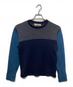 MARNIマルニ）の古着「カラーブロックスウェット」｜ネイビー
