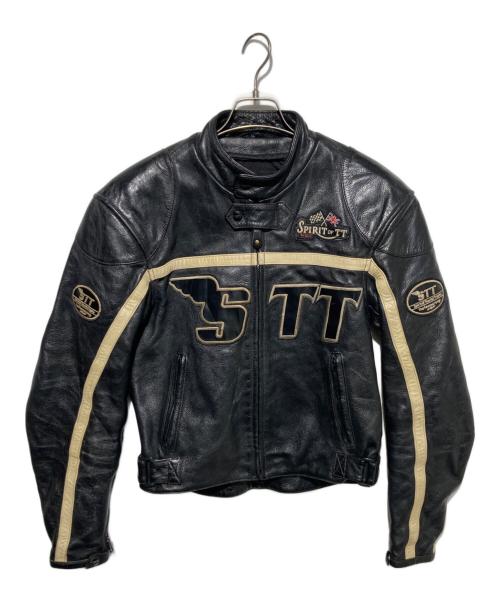 USED（ユーズド）USED (ユーズド) レザーバイカージャケット ブラック サイズ:XSの古着・服飾アイテム