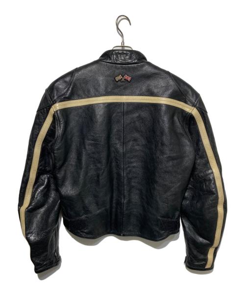 USED（ユーズド）USED (ユーズド) レザーバイカージャケット ブラック サイズ:XSの古着・服飾アイテム