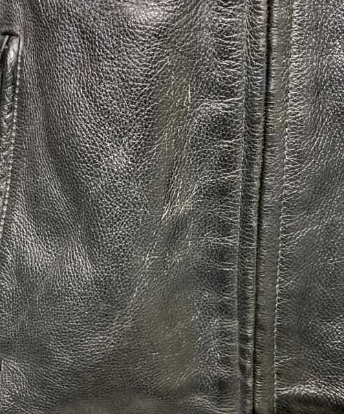 USED（ユーズド）USED (ユーズド) レザーバイカージャケット ブラック サイズ:XSの古着・服飾アイテム