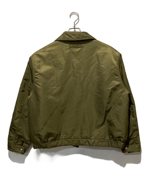 stussy（ステューシー）stussy (ステューシー) PILE LINED ZIP JACKET グリーン サイズ:Ｓの古着・服飾アイテム