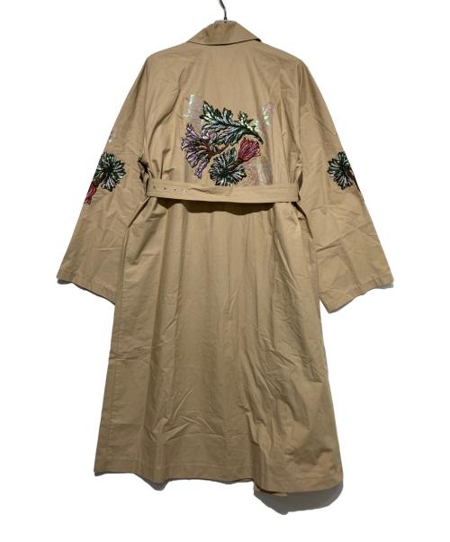 SHIROMA（シロマ）SHIROMA (シロマ) 刺繍装飾トレンチコート ベージュ サイズ:Fの古着・服飾アイテム