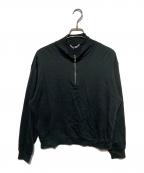 AURALEEオーラリー）の古着「SUPER HIGH GAUGE SWEAT HALF ZIP P/O」｜ブラック
