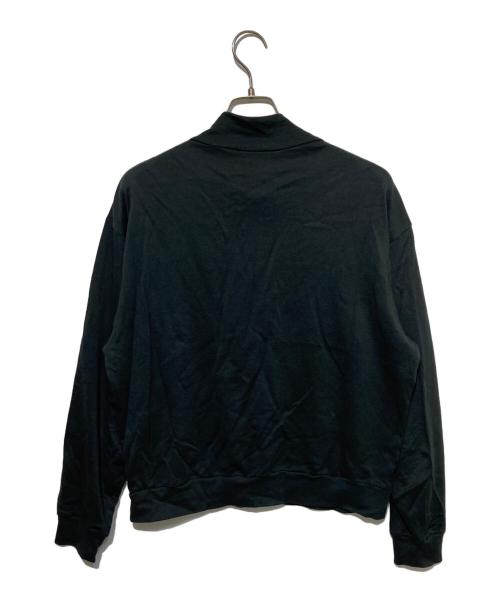 AURALEE（オーラリー）AURALEE (オーラリー) SUPER HIGH GAUGE SWEAT HALF ZIP P/O ブラックの古着・服飾アイテム