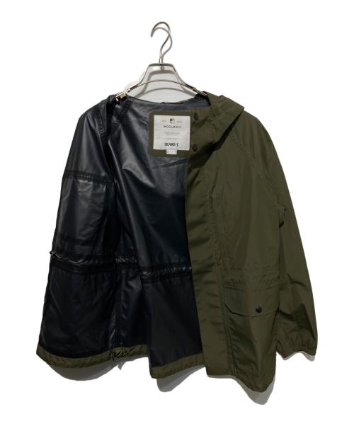 WOOLRICH（ウールリッチ）WOOLRICH (ウールリッチ) BEAMS F (ビームスエフ) 別注 2レイヤー マウンテンパーカ グリーン サイズ:Sの古着・服飾アイテム