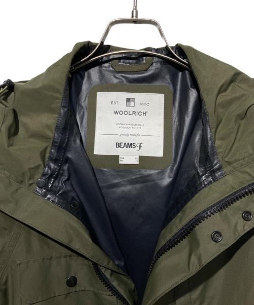 WOOLRICH（ウールリッチ）WOOLRICH (ウールリッチ) BEAMS F (ビームスエフ) 別注 2レイヤー マウンテンパーカ グリーン サイズ:Sの古着・服飾アイテム