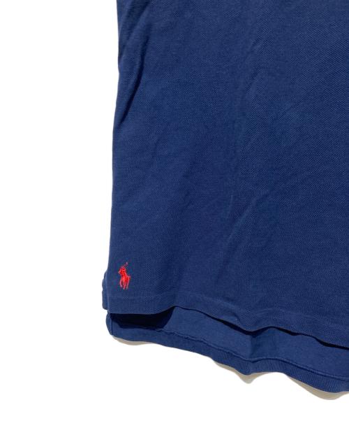 POLO RALPH LAUREN（ポロ・ラルフローレン）POLO RALPH LAUREN (ポロ・ラルフローレン) ウォッシュ加工 鹿の子 ポロシャツ ネイビー サイズ:Mの古着・服飾アイテム