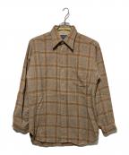PENDLETONペンドルトン）の古着「70s ウールチェックシャツ」｜ブラウン