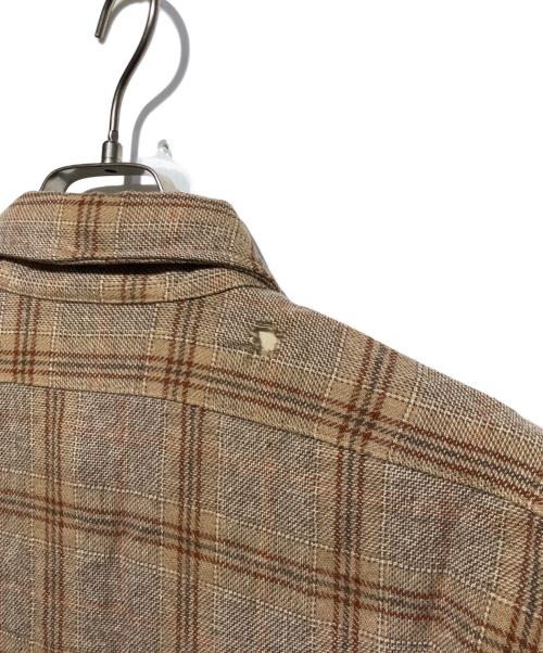 PENDLETON（ペンドルトン）PENDLETON (ペンドルトン) 70s ウールチェックシャツ ブラウン サイズ:Mの古着・服飾アイテム