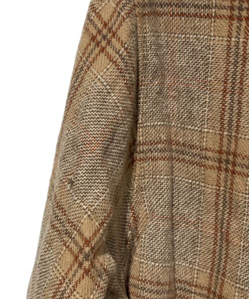 PENDLETON（ペンドルトン）PENDLETON (ペンドルトン) 70s ウールチェックシャツ ブラウン サイズ:Mの古着・服飾アイテム