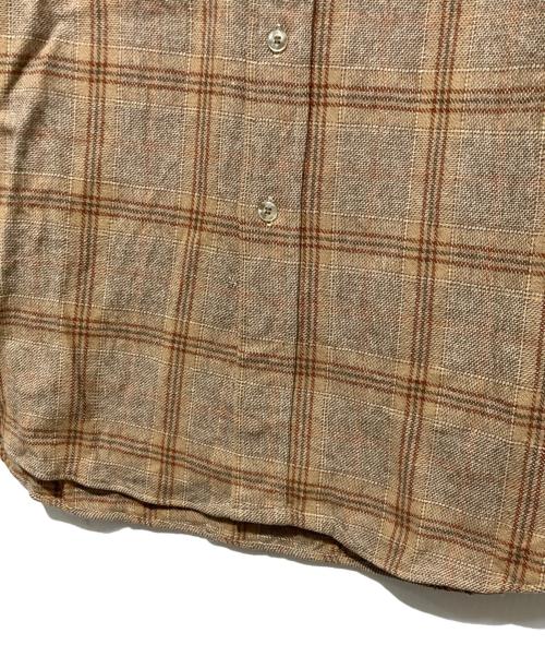 PENDLETON（ペンドルトン）PENDLETON (ペンドルトン) 70s ウールチェックシャツ ブラウン サイズ:Mの古着・服飾アイテム