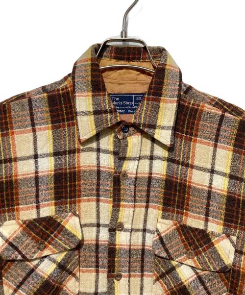 J.C.PENNY（ジェーシーペニー）J.C.PENNY (ジェーシーペニー) チェックウールシャツ ベージュ サイズ:Ｍの古着・服飾アイテム