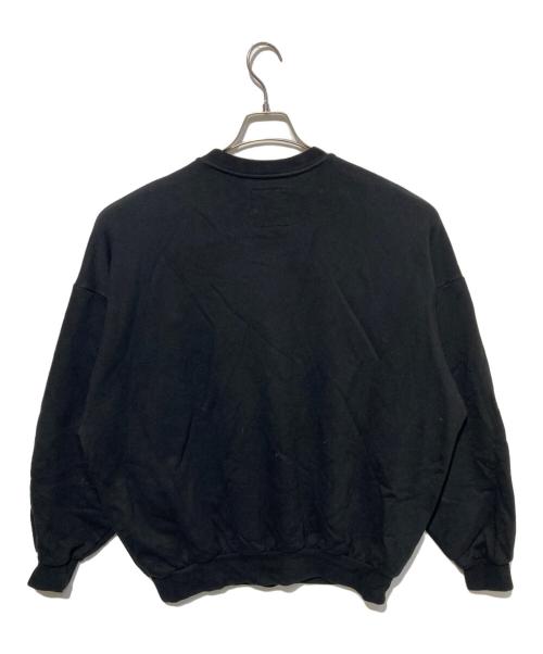 MINEDENIM（マインデニム）MINEDENIM (マインデニム) CREWNECK SWEATSHIRT ブラック サイズ:Lの古着・服飾アイテム