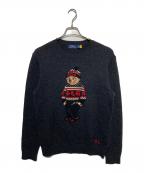 POLO RALPH LAURENポロ・ラルフローレン）の古着「ポロベアニット」｜グレー