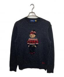 POLO RALPH LAUREN（ポロ・ラルフローレン）の古着「ポロベアニット」｜グレー
