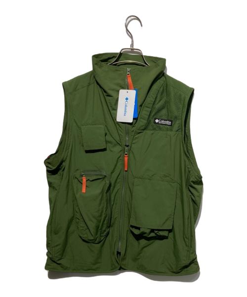 Columbia（コロンビア）Columbia (コロンビア) スキーナリバージャケット オリーブ×ベージュ サイズ:Lの古着・服飾アイテム