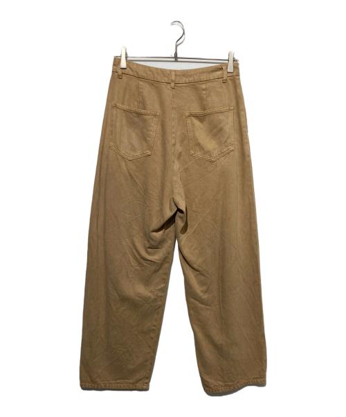 Q.anos（キュアノス）Q.anos (キュアノス) タックデニムパンツ ベージュ サイズ:1の古着・服飾アイテム