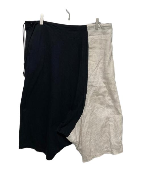 Y's（ワイズ）Y's (ワイズ) サルエルパンツ ブラック×ベージュ サイズ:2の古着・服飾アイテム