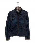 BURBERRY BLACK LABELバーバリーブラックレーベル）の古着「デニムスイングトップ」｜インディゴ