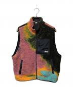 stussyステューシー）の古着「Jacquard Dye Sherpa Vest」｜マルチカラー
