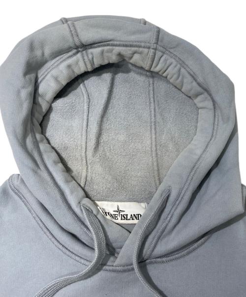STONE ISLAND（ストーンアイランド）STONE ISLAND (ストーンアイランド) BRUSHED COTTON FLEECE パーカー グレー サイズ:Mの古着・服飾アイテム