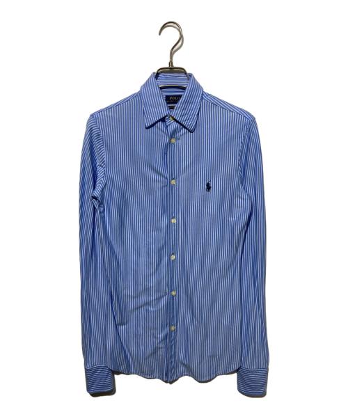 POLO RALPH LAUREN（ポロ・ラルフローレン）POLO RALPH LAUREN (ポロ・ラルフローレン) ストライプシャツ ブルー サイズ:XSの古着・服飾アイテム