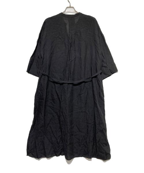 journal standard luxe（ジャーナルスタンダード ラックス）journal standard luxe (ジャーナルスタンダード ラックス) 60リネンワンピース ブラック サイズ:Fの古着・服飾アイテム