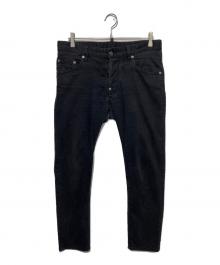 DSQUARED2（ディースクエアード）の古着「デニムパンツ」｜ブラック